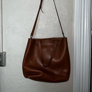 Brown madewell tote purse